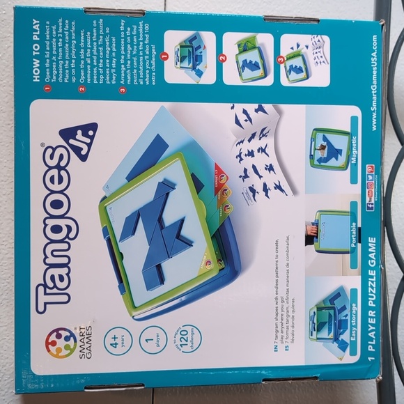 Tangoe's Jr, Magnetic Puzzle Game For Preschoolers ,New In Box . - Picture 2 of 2